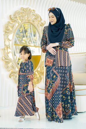 Baju Kurung Anenia Kids - Midnight Blue