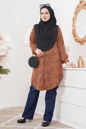 Blouse Nazuha - Lovely Brown