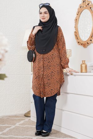 Blouse Nazuha - Lovely Brown