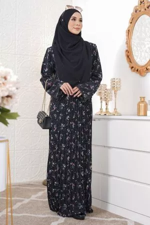 Dress Pleated Nazhwa - Blackie Sunflower