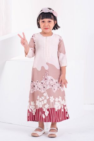 Abaya Rayyan Kids - Ruby Red