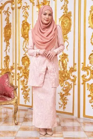 Baju Kurung Moden Asyifa - Ballet Pink