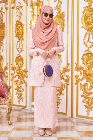 Baju Kurung Moden Asyifa - Ballet Pink