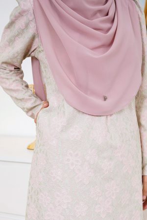 Baju Kurung Riau Lace Adiona - Pistachio Cream