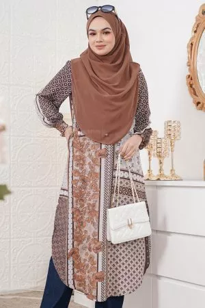 Medi Dress Najlaa - Tortilla Brown