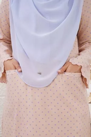Baju Kurung Kedah Adeeba - Nude Blue