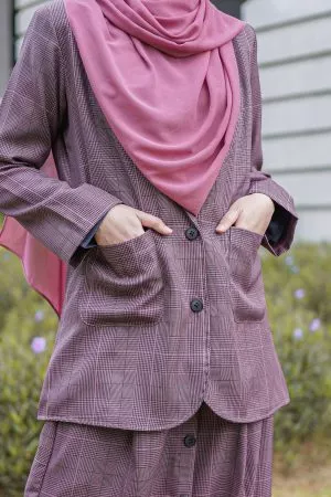Skirt Button Karina Laluna X MCC - Plum Purple