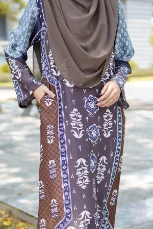 Abaya Surya - Umber Brown