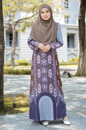 Abaya Surya - Umber Brown