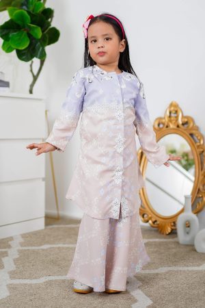 Baju Kurung Moden Asira Kids - Pink Bliss