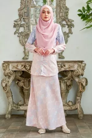 Baju Kurung Moden Asira - Pink Bliss