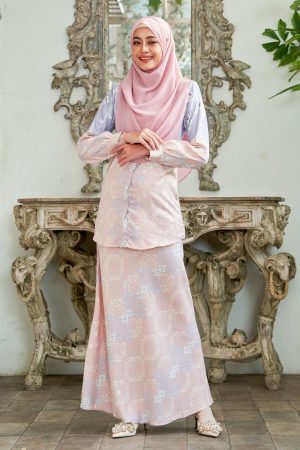 Baju Kurung Moden Asira - Pink Bliss