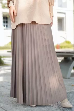 Skirt Pleated Lilie Laluna X MCC - Tortilla Brown