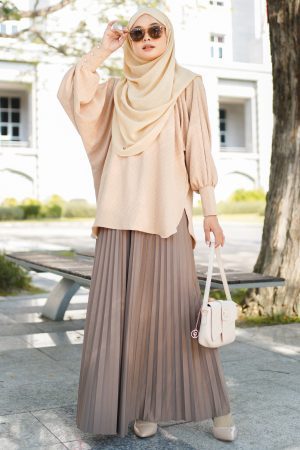 Skirt Pleated Lilie Laluna X MCC - Tortilla Brown