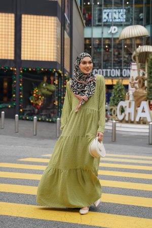 Dress Ruffle Linda Laluna X MCC - Lime Green