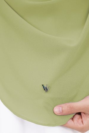 Tudung Instant Sarung Chiffon Velina XL Valily X MCC – Lime Green