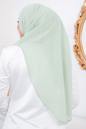 Tudung Instant Sarung Chiffon Velina L Valily X MCC - Lime Green