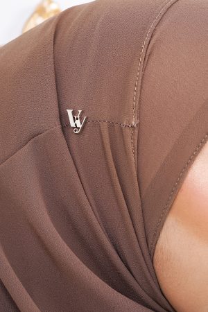 Tudung Instant Sarung Chiffon Velina XL Valily X MCC – Caramel Brown