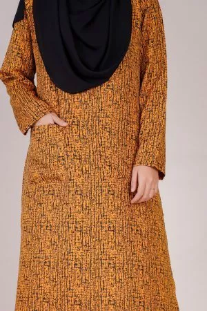 Medi Dress Eranic - Gold Mustard