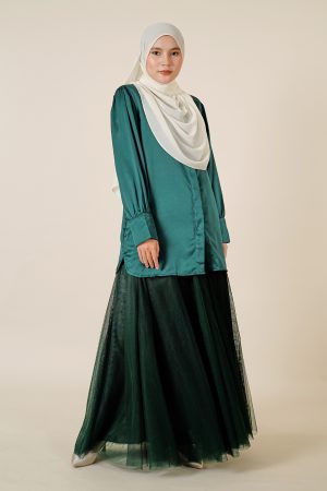 Blouse Lerina Laluna X MCC - Emerald Green