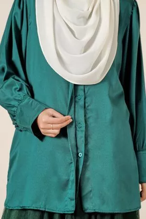 Blouse Lerina Laluna X MCC - Emerald Green