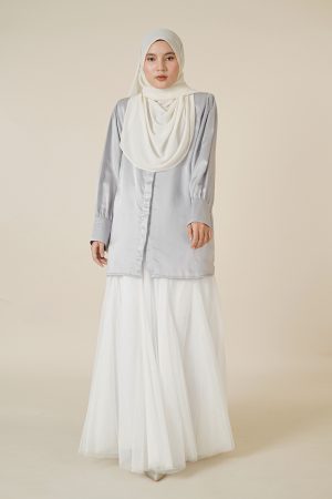 Blouse Lerina Laluna X MCC - Silver Grey