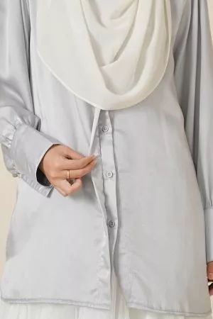 Blouse Lerina Laluna X MCC - Silver Grey