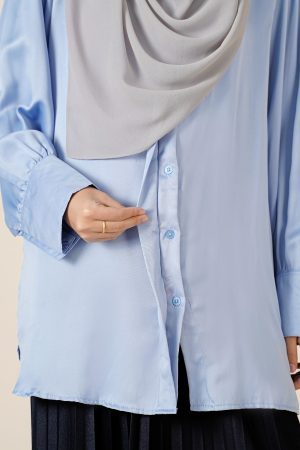 Blouse Lerina Laluna X MCC - Sky Blue