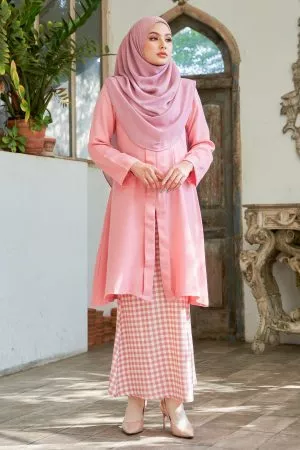 Baju Kebarung Printed Lani - Smoothie Watermelon