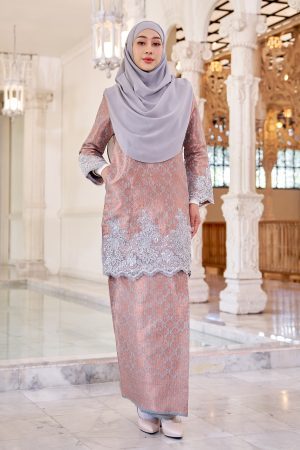 Baju Kurung Moden Lace Songket Ramadhani - Rose Vale