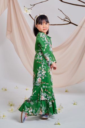 Dress Ruffle Amelie Kids - Grass Green