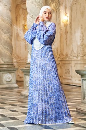 Dress Pleated Vitoria - Liao Blue