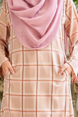 Baju Kurung Pahang Lestari - Buff Cream