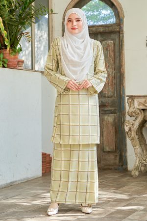 Baju Kurung Pahang Lestari - Khaki
