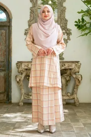 Baju Kurung Pahang Lestari - Nude Beige