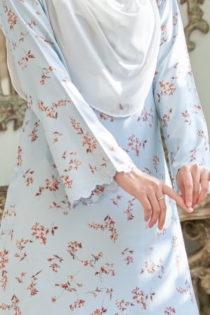 Baju Kurung Sulam Lahita Laluna X MCC - Baby Blue