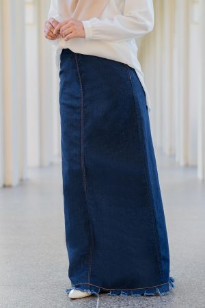 Skirt Jeans Herina Denim Flare - Garment Blue