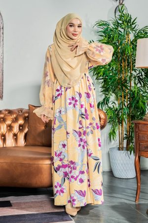 Dress Printed Piccadilly - Rozanne Canary