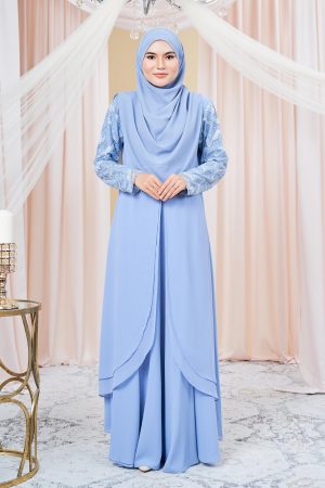 Dress Lace Riana - Baby Blue