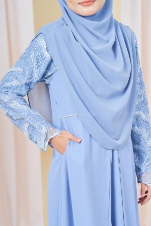 Dress Lace Riana - Baby Blue