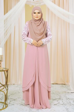 Dress Lace Riana - Blush Pink