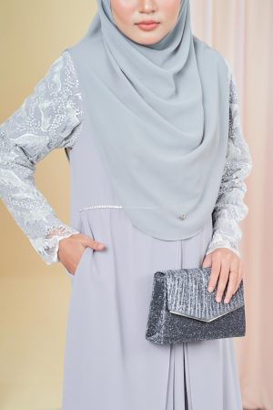 Dress Lace Riana - Light Grey