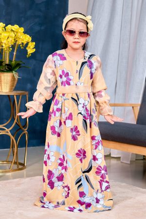 Dress Printed Piccadilly Kids – Rozanne Canary