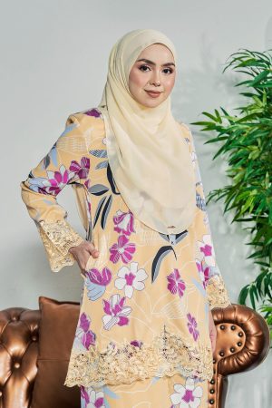 Baju Kurung Moden Sulam Piccadilly - Rozanne Canary