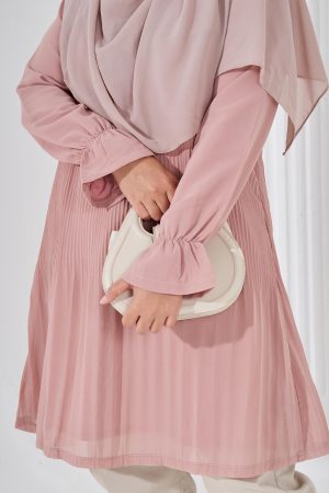 Blouse Pleated Heqira - Light Rosy