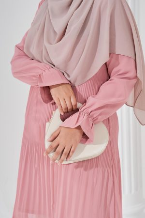 Blouse Pleated Heqira - Candy Pink