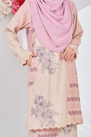 Baju Kurung Moden Batik Puteri Lana Laluna X MCC - Sand Dust