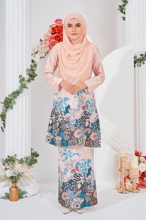 Baju Kurung Pahang Batik Sultanah 3.0 - Bayu Cream Latte