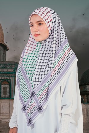 Tudung Bawal MCC Lifestyle x MyCare - I Stand With Palestine Unity