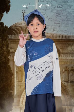 [PRE-ORDER] Jersey Kids Long Sleeve MCC Lifestyle X MyCare - Palestine Land Blue